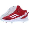 imageadidas Mens Icon 7 Mid Baseball ShoesPower RedWhiteSilver Metallicred