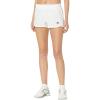 imageadidas Womens 3Stripes Woven Shorts LegendWhiteWhite