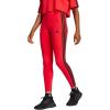 imageadidas Womens Essentials 3Stripes Cotton LeggingsPure RubyBlack