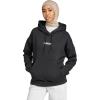 imageadidas womens Essentials Linear Fleece HoodieBlackWhite