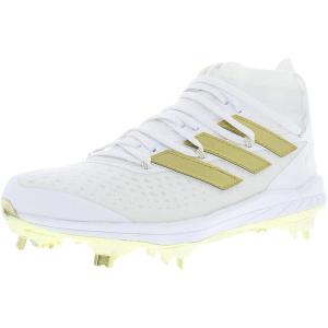 imageadidas Mens Adizero Afterburner 8 CleatsWhiteGold