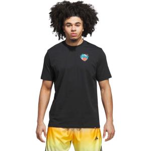 imageadidas Mens Basketball Graphic TShirtBlackNothing But Net