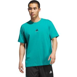 imageadidas Mens Basketball Graphic TShirtPure TealBlack