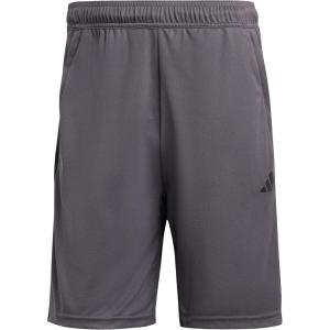 imageadidas Mens Train Essentials Piqu 3Stripes Training ShortsGrey FiveBlack