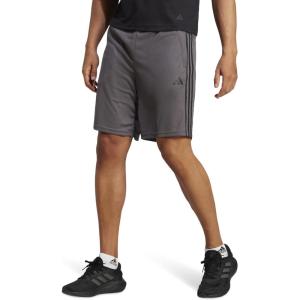 imageadidas Mens Train Essentials Piqu 3Stripes Training ShortsGreyBlack