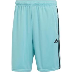 imageadidas Mens Train Essentials Piqu 3Stripes Training ShortsMint TonBlack