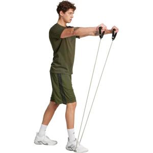 imageadidas Mens Train Essentials Piqu 3Stripes Training ShortsNight CargoBlack