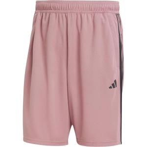 imageadidas Mens Train Essentials Piqu 3Stripes Training ShortsPreloved CrimsonBlack