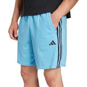 imageadidas Mens Train Essentials Piqu 3Stripes Training ShortsSemi Blue BurstBlack