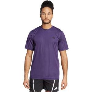 imageadidas Mens Train Essentials TShirtAurora PlumBlack