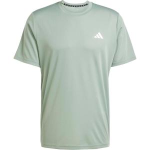 imageadidas Mens Train Essentials TShirtSilver GreenWhite