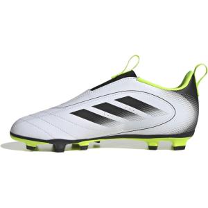 imageadidas UnisexChild Goletto Ix Laceless Firm GroundMulti GroundWhiteBlackLucid Lemon