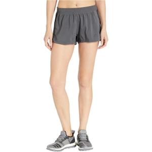 imageadidas Womens 3Stripes Woven Shorts LegendGrey Black