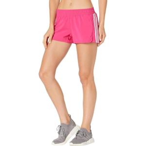 imageadidas Womens 3Stripes Woven Shorts LegendTeam Real MagentaWhite