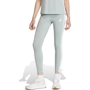 imageadidas Womens Essentials 3Stripes Cotton LeggingsWonder SageWhite