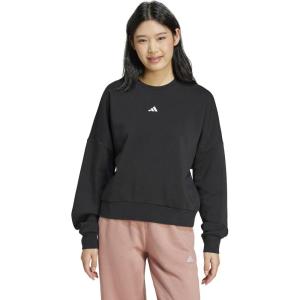 imageadidas Womens Essentials Small Logo Feel Cozy SweatshirtBlackWhite