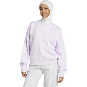 imageadidas Womens Essentials Small Logo Feel Cozy SweatshirtIce LavenderBliss Lilac
