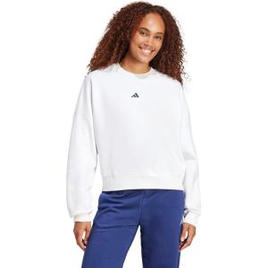 imageadidas Womens Essentials Small Logo Feel Cozy SweatshirtWhiteBlack