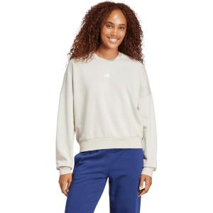 imageadidas Womens Essentials Small Logo Feel Cozy SweatshirtWonder AluminaWhite