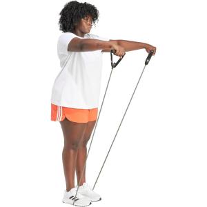 imageadidas Womens Pacer Training 3Stripes Woven HighRise ShortsBright Red