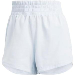 imageadidas Womens Pacer Training 3Stripes Woven HighRise ShortsHalo Blue