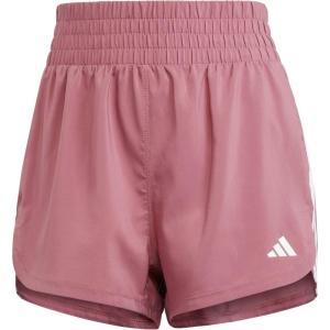 imageadidas Womens Pacer Training 3Stripes Woven HighRise ShortsPreloved CrimsonWhite