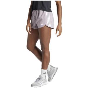 imageadidas Womens Pacer Training 3Stripes Woven HighRise ShortsPreloved FigWhite