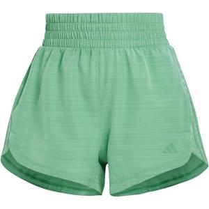 imageadidas Womens Pacer Training 3Stripes Woven HighRise ShortsPreloved Green