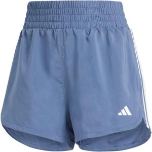 imageadidas Womens Pacer Training 3Stripes Woven HighRise ShortsPreloved InkWhite