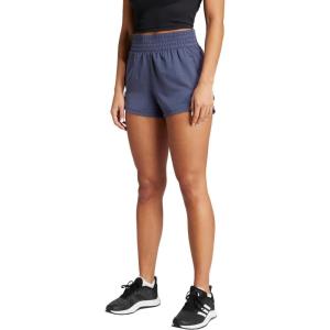imageadidas Womens Pacer Training 3Stripes Woven HighRise ShortsShadow NavyShadow Navy