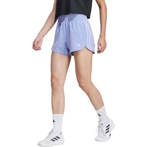 imageadidas Womens Pacer Training 3Stripes Woven HighRise ShortsViolet Tone MelangeViolet Tone