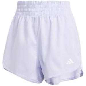 imageadidas Womens Pacer Training 3Stripes Woven HighRise ShortsViolet ToneWhite