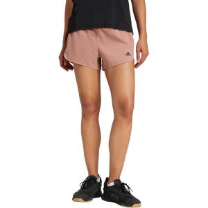 imageadidas Womens Pacer Training 3Stripes Woven HighRise ShortsWarm ClayBlack