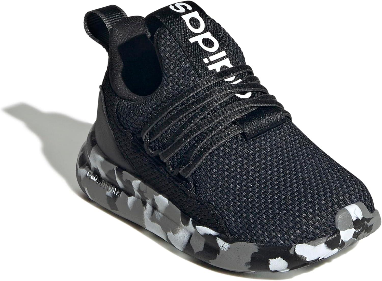 imageAdidas UnisexChild Lite Racer Adapt 70 SneakerBlackBlackCamo Grey