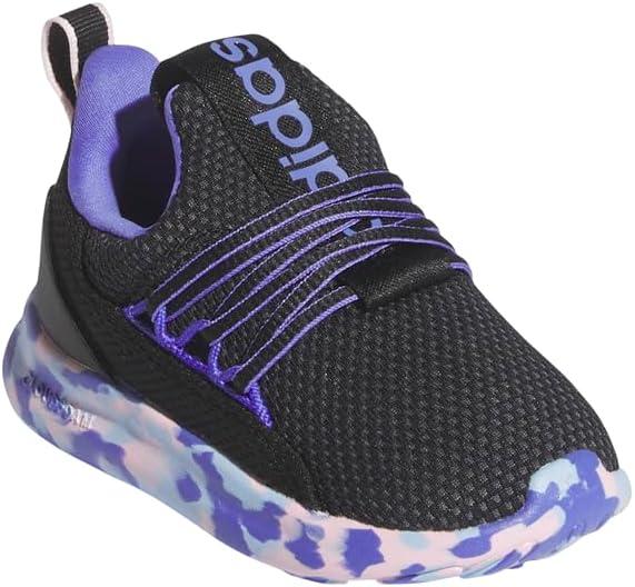 imageAdidas UnisexChild Lite Racer Adapt 70 SneakerBlackClear PinkCobalt Blue