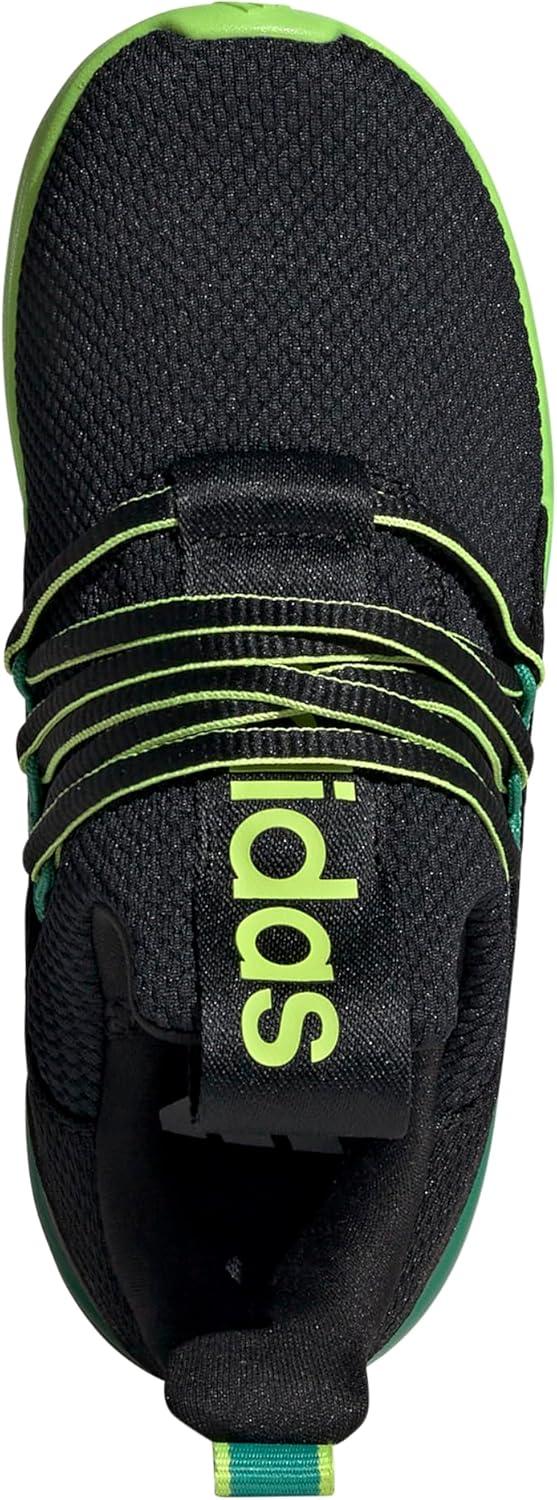imageAdidas UnisexChild Lite Racer Adapt 70 SneakerBlackSemi Court GreenSolar Slime