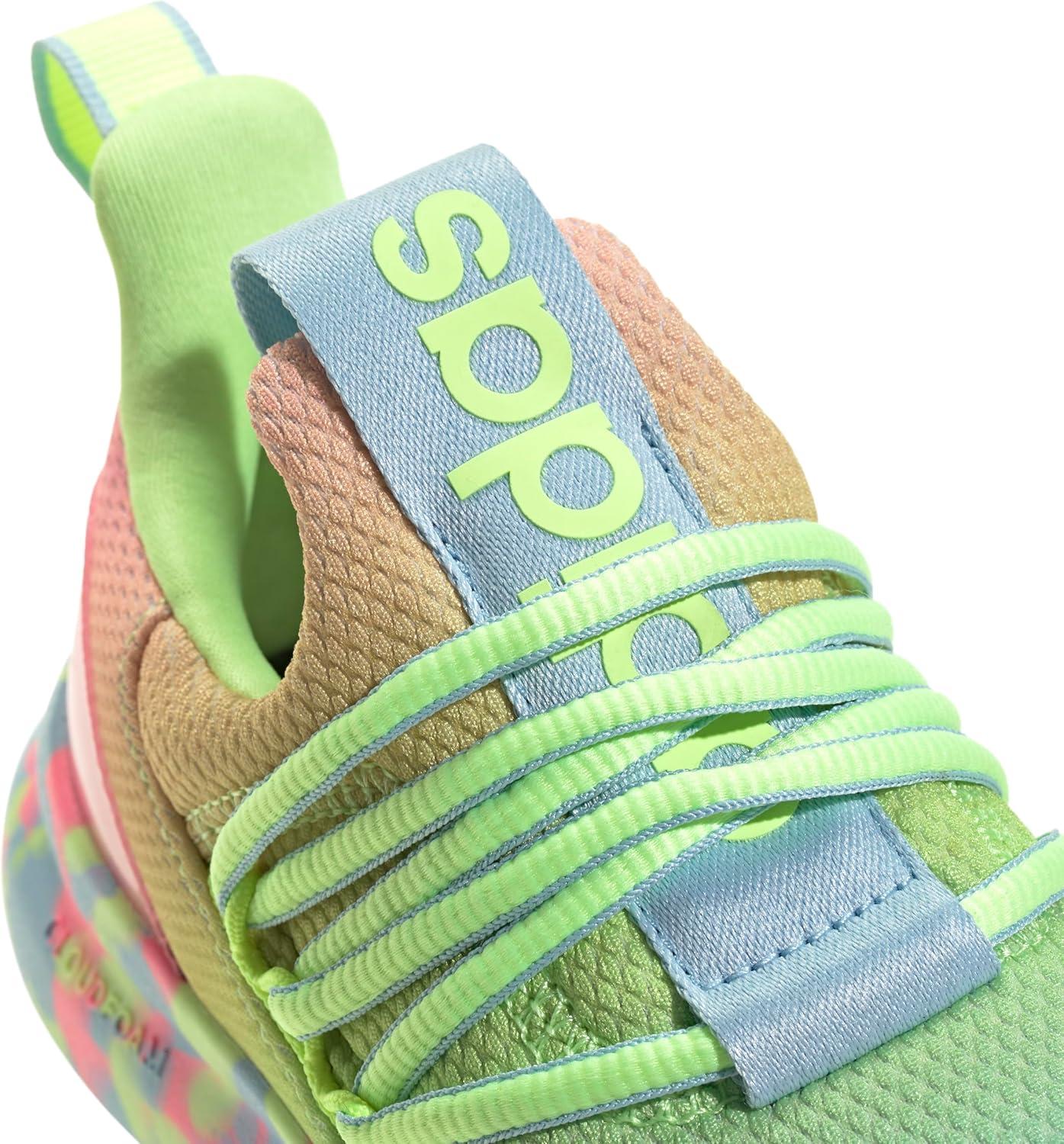 imageAdidas UnisexChild Lite Racer Adapt 70 SneakerClear SkyYellowBeam Pink