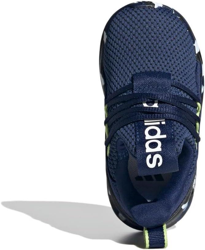 imageAdidas UnisexChild Lite Racer Adapt 70 SneakerDark BlueWhitePulse Lime