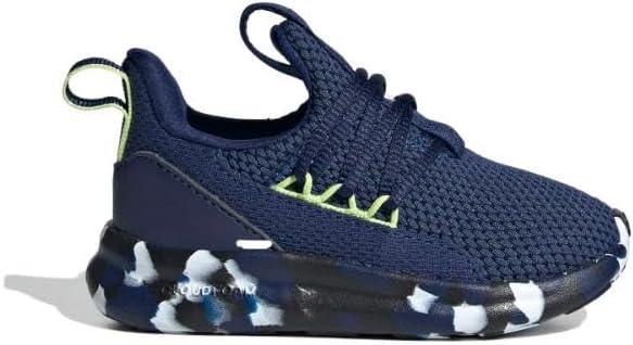 imageAdidas UnisexChild Lite Racer Adapt 70 SneakerDark BlueWhitePulse Lime