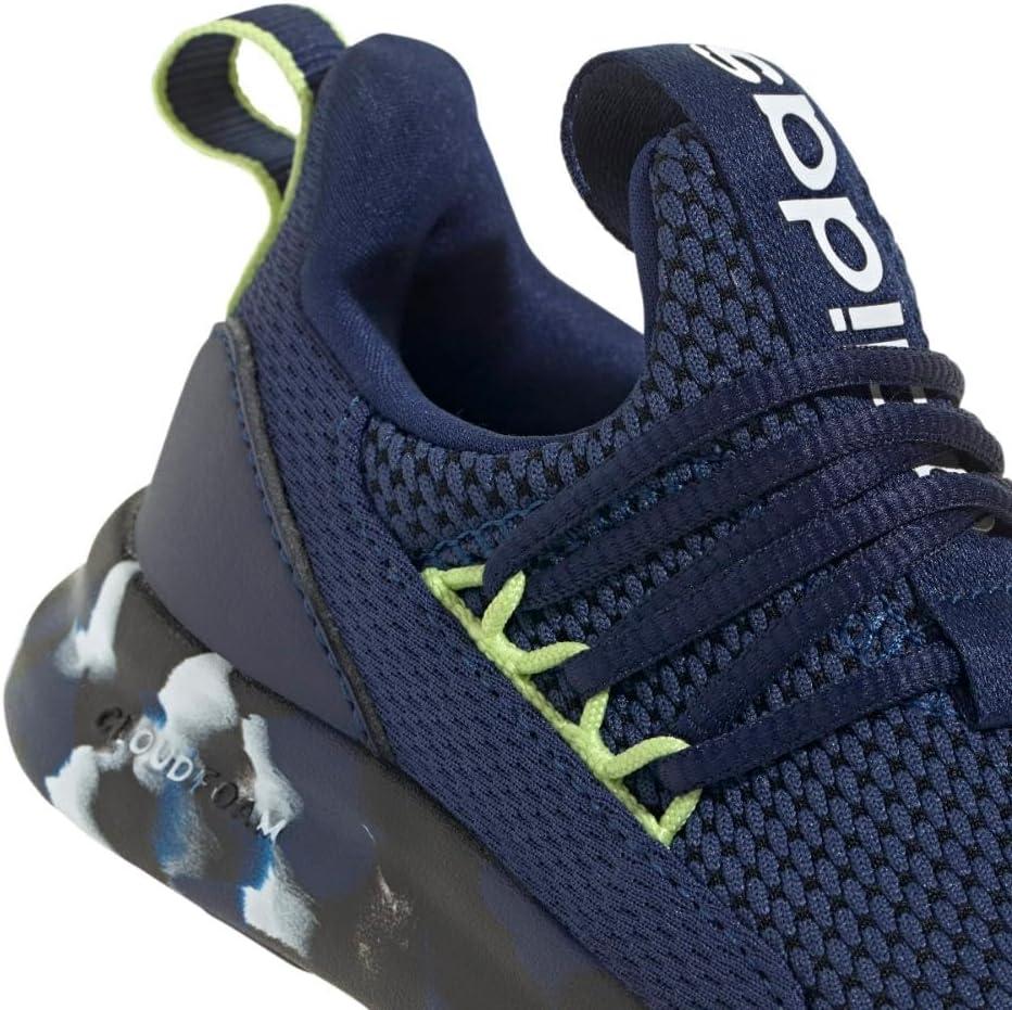 imageAdidas UnisexChild Lite Racer Adapt 70 SneakerDark BlueWhitePulse Lime