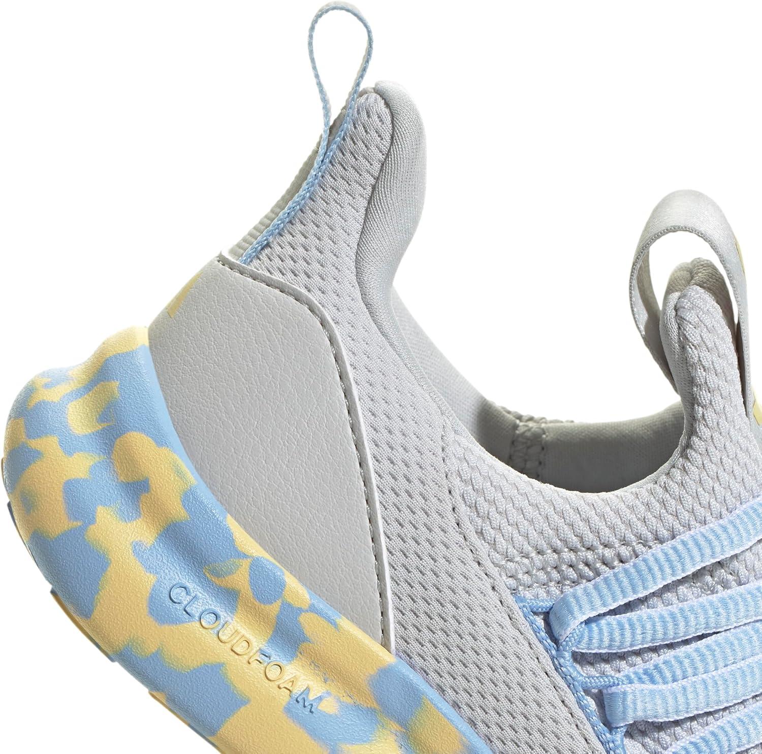 imageAdidas UnisexChild Lite Racer Adapt 70 SneakerGreyOrange TintBlue