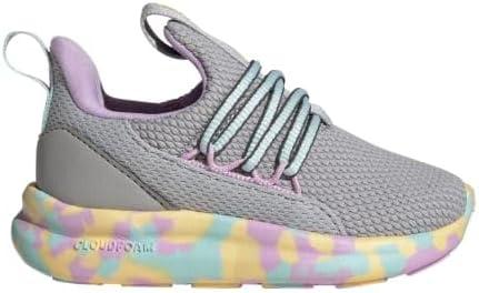 imageAdidas UnisexChild Lite Racer Adapt 70 SneakerGreySemi Flash AquaBliss Lilac