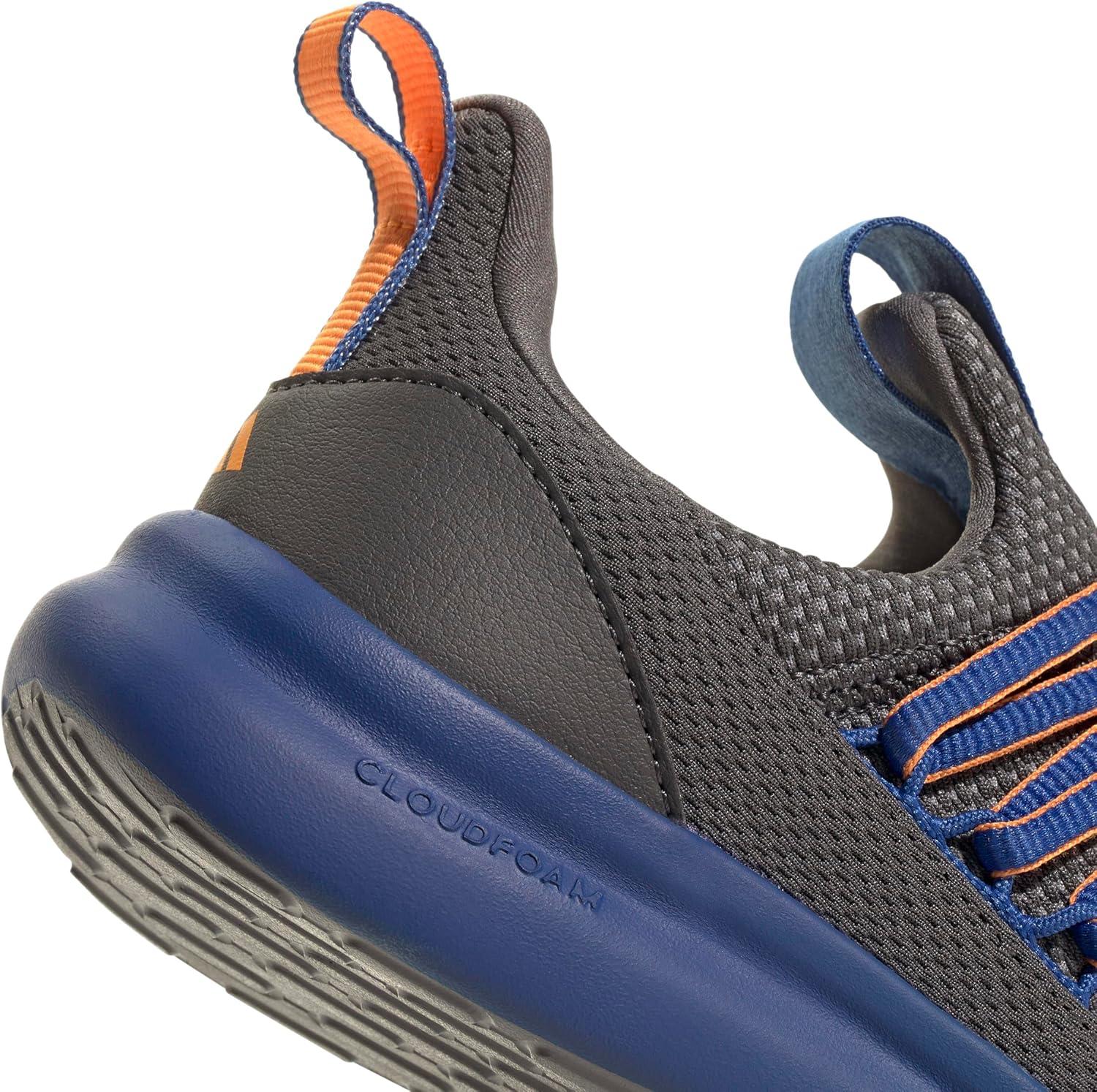 imageAdidas UnisexChild Lite Racer Adapt 70 SneakerGreyTeam Royal BlueCrew Orange