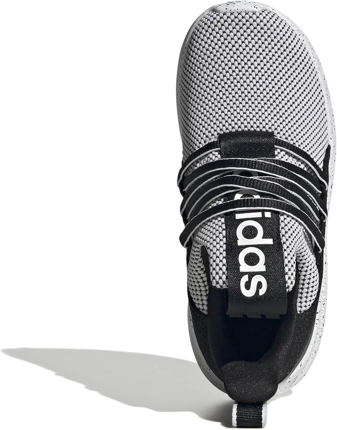imageAdidas UnisexChild Lite Racer Adapt 70 SneakerWhiteBlackBlack