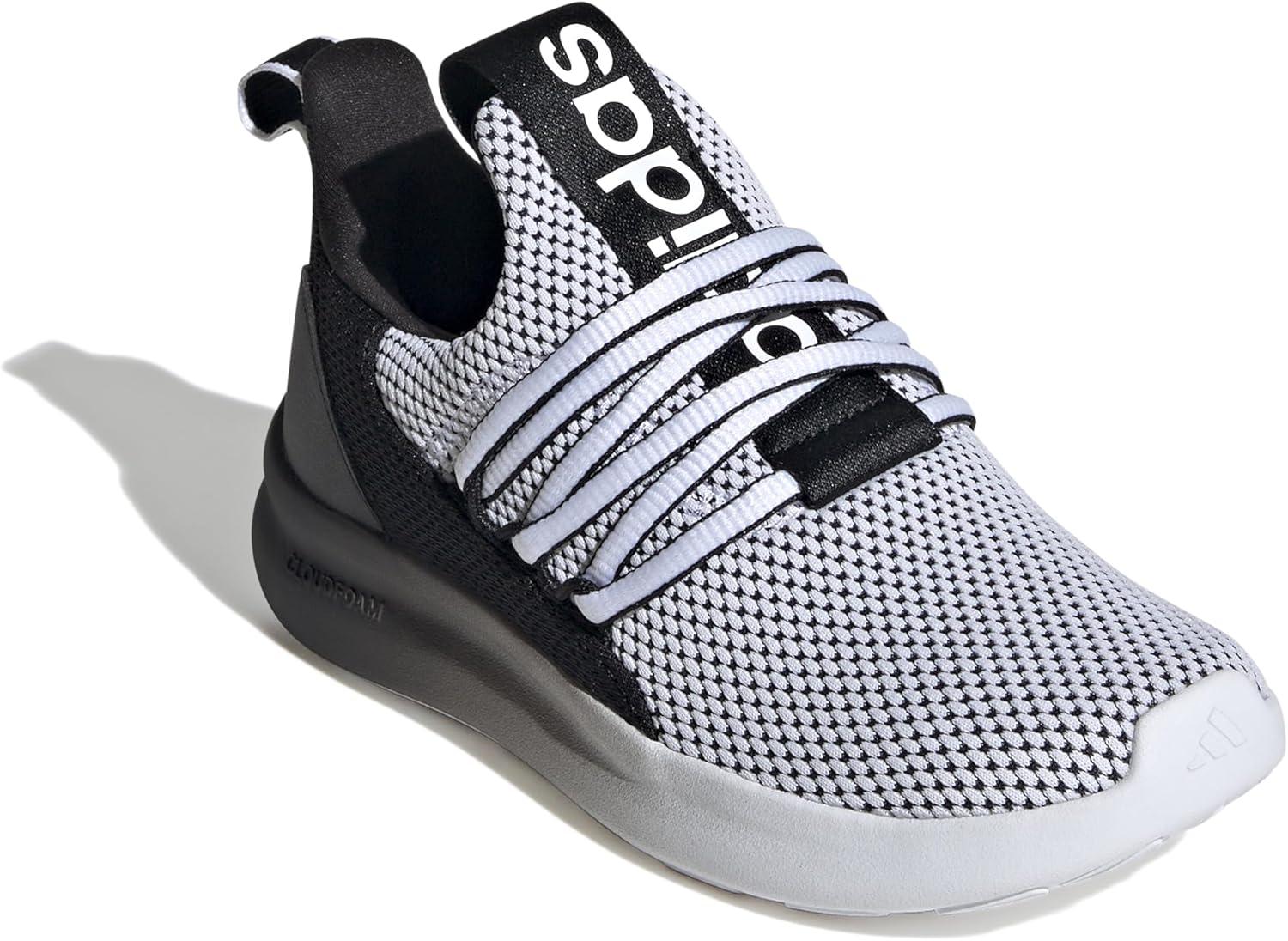 imageAdidas UnisexChild Lite Racer Adapt 70 SneakerWhiteBlackWhite