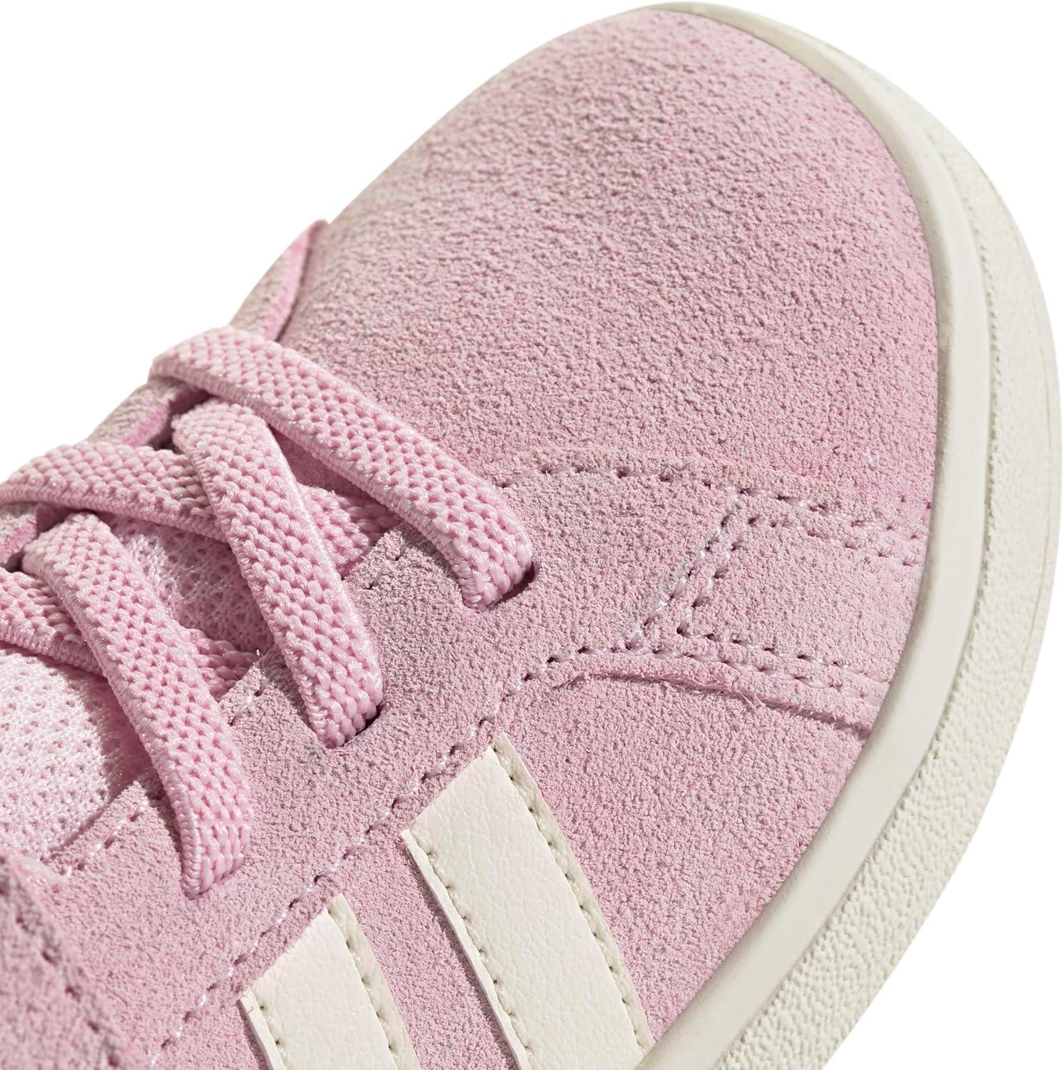 imageadidas BabyBoys Grand Court 20 Elastic Lace ampamp Strap SneakerClear PinkOff WhiteGold Metallic