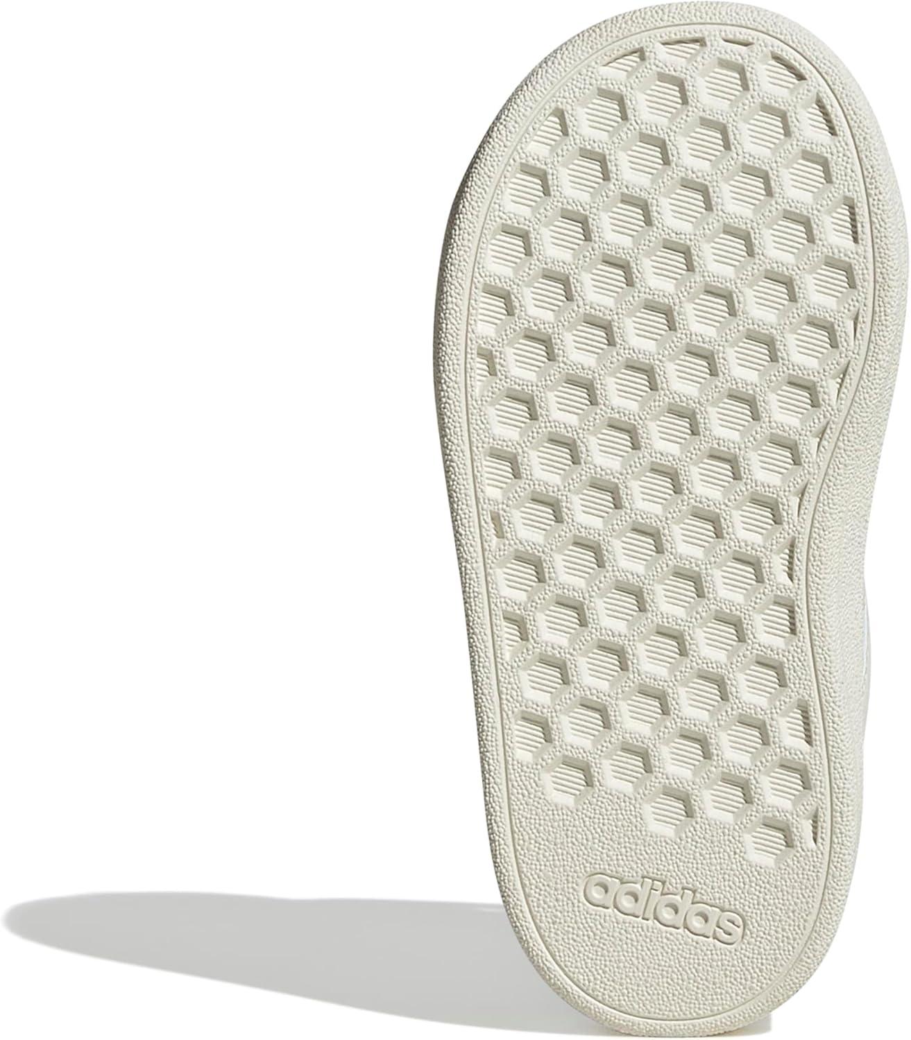 imageadidas BabyBoys Grand Court 20 Elastic Lace ampamp Strap SneakerCollegiate GreenOff WhiteBlack