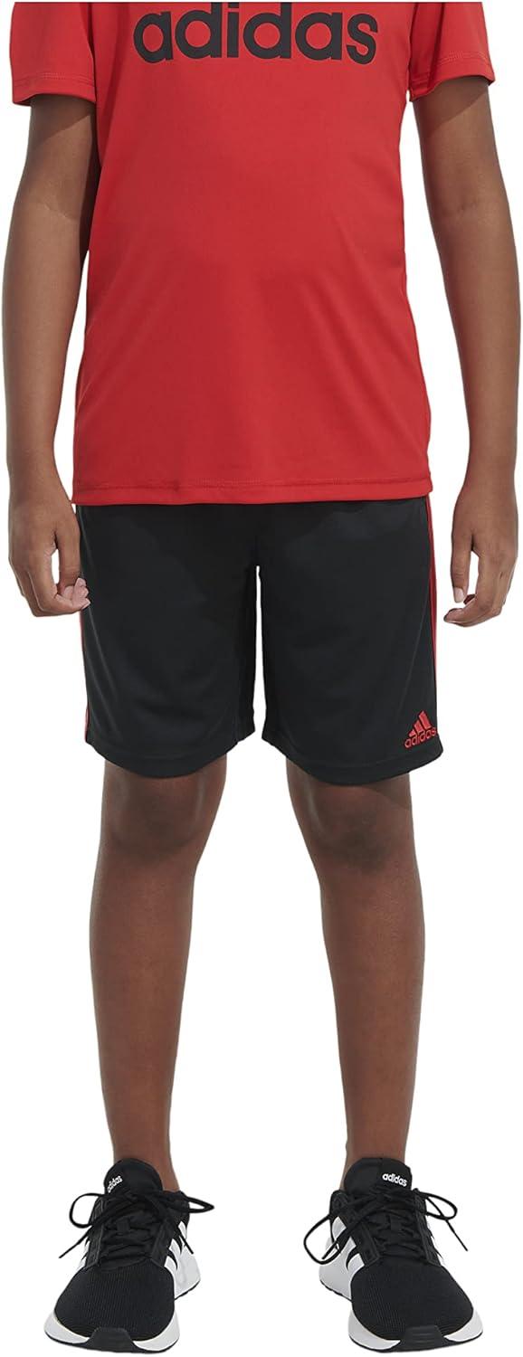 imageadidas Boys Classic 3Stripes ShortsBlack With Yellow