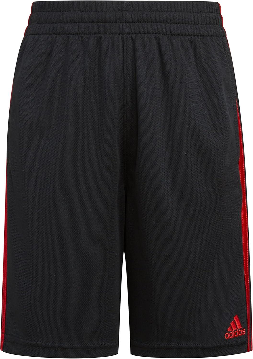 imageadidas Boys Classic 3Stripes ShortsBlack With Yellow