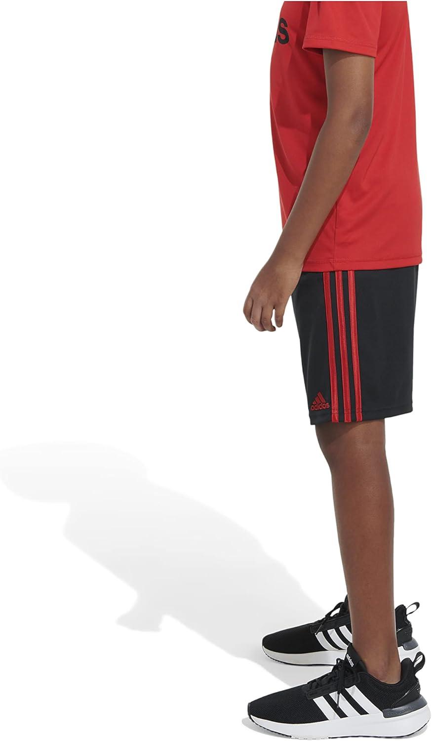 imageadidas Boys Classic 3Stripes ShortsBlack With Yellow